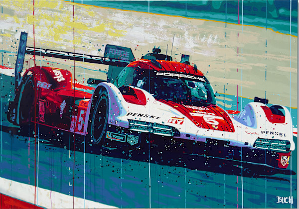 Porsche 963 hypercar Penske 5 by Artist Allan Buch