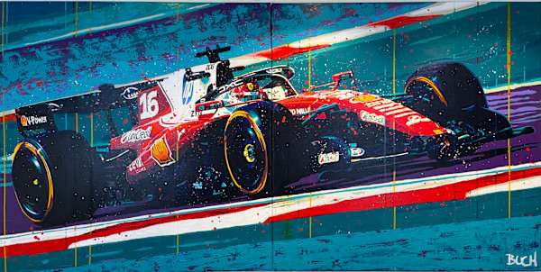Ferrari SF-26 Leclerc by Artist Allan Buch, Image 1.