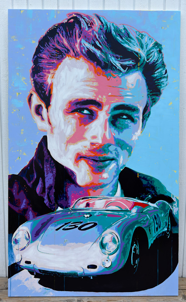 James Dean - The Racing Driver by Artist Allan Buch, Image 1.