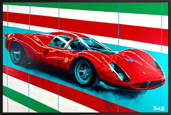 Ferrari 330 P4 (Framed) by Artist Allan Buch, Image 1.