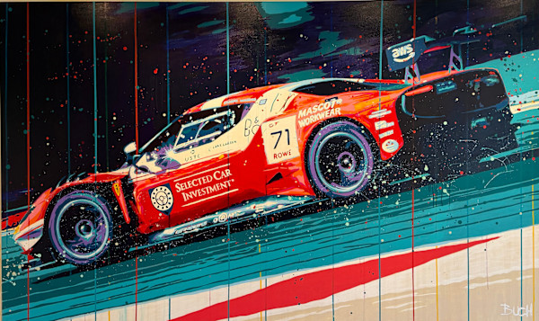 Ferrari 296 GT3 EVO Challenge selected car racing by Artist Allan Buch, Image 1.