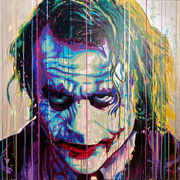 Joker / Heath Ledger (Donated to Charity) by Artist Allan Buch
