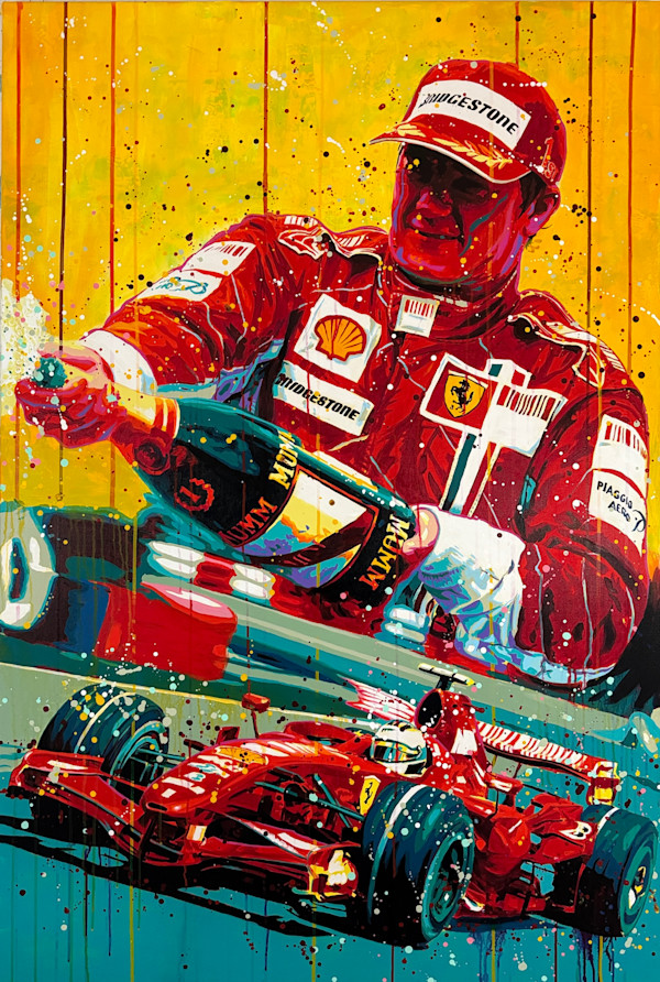 “Kimi Räikkönen – The Iceman” by Artist Allan Buch