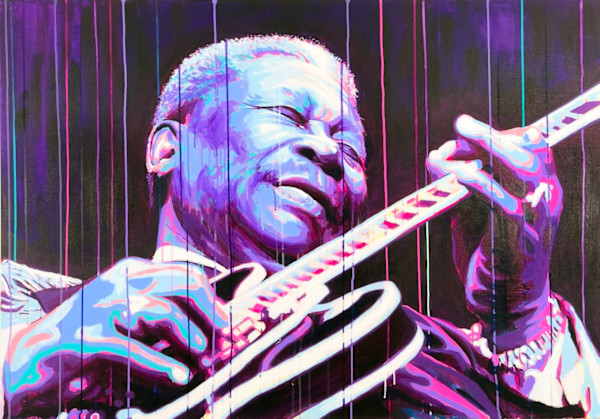 "B.B. King — The King of Blues" by Artist Allan Buch