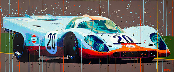 Porsche 917 GULF – Le Mans 1971 by Artist Allan Buch