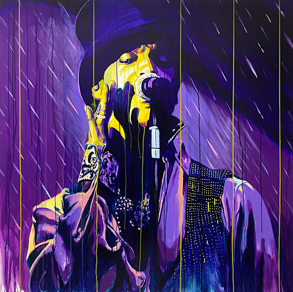 Prince - Purple rain by Artist Allan Buch