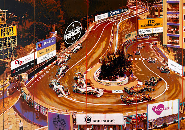 Monaco Hairpin - We Are All Winners! by Artist Allan Buch, Image 1.