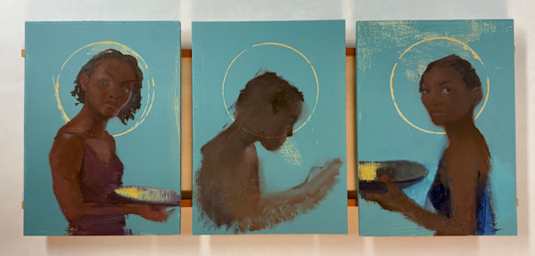 Cyanna Cabell / Triptych by Lisa Hess Hesselgrave, Image 1.