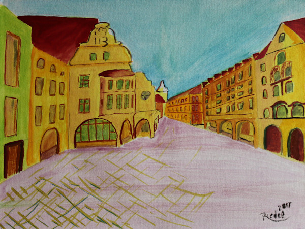 Hofbräuhaus on Platzl in Munich by Paul Riedel