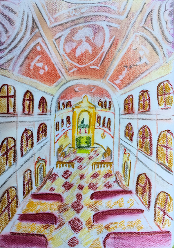 Court Chapel Inside at the Royal Residence Munich by Paul Riedel