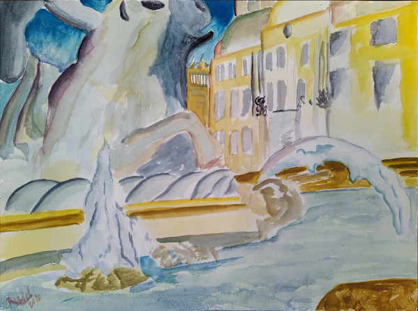 Fountain of Wittelsbach in Munich by Paul Riedel