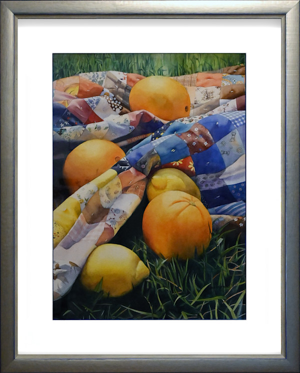 Citrus on Quilt by Christine Krupinski, Image 1.