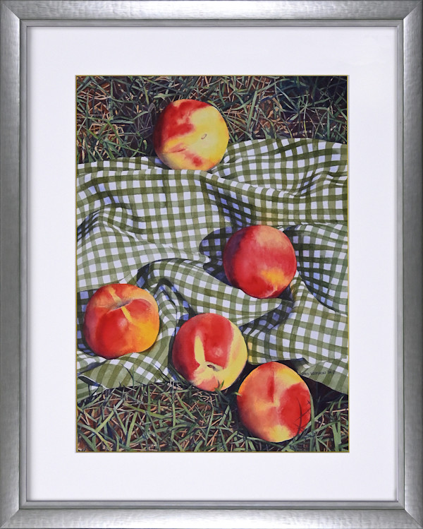 Peaches and Gingham by Christine Krupinski, Image 1.