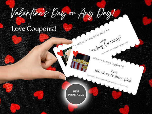 Digital Valentine's Day Coupons by Susi Schuele
