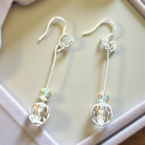 Dangle Crystal and Silver Earrings - DBSJ2025011 #31 by Susi Schuele