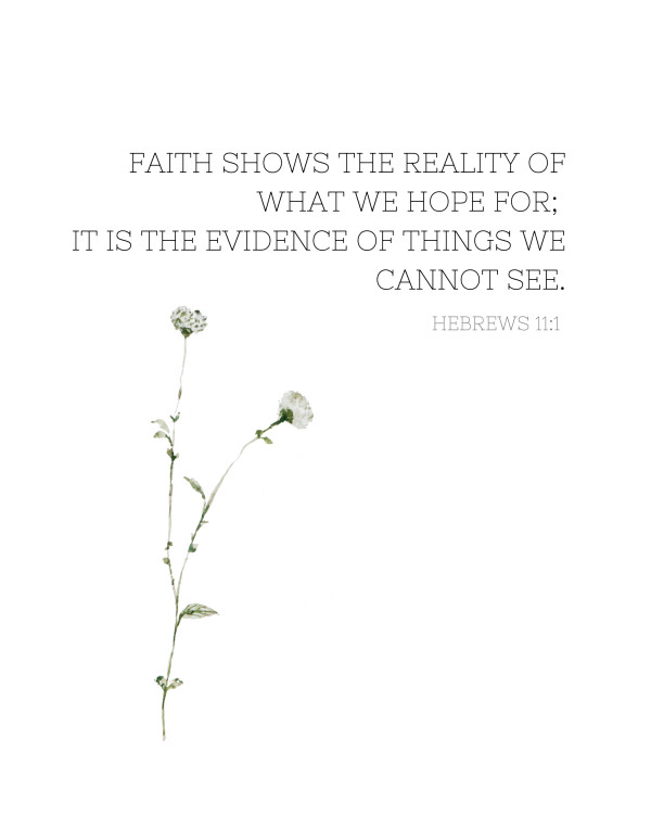 Faith Shows The Reality - Hebrews 11:1 - 8 x 10 Print - STAD20240011 - C16 by Susi Schuele