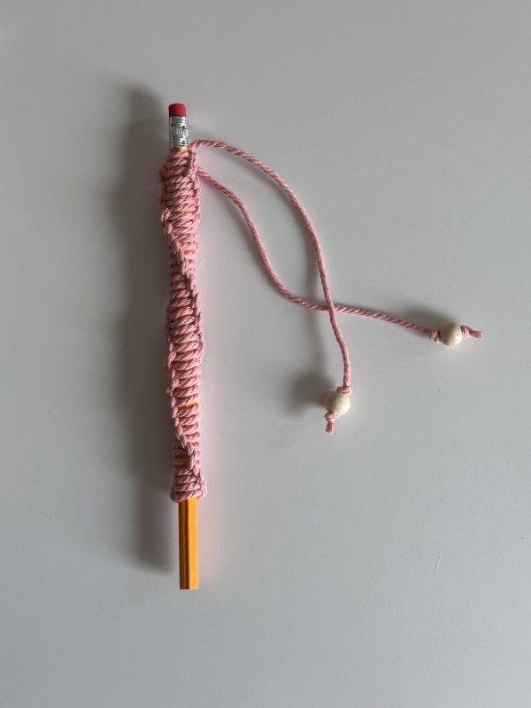 Macrame Pencil - 2 mm cord - Pink - STAS202400104-2 - C16 #7 by Susi Schuele