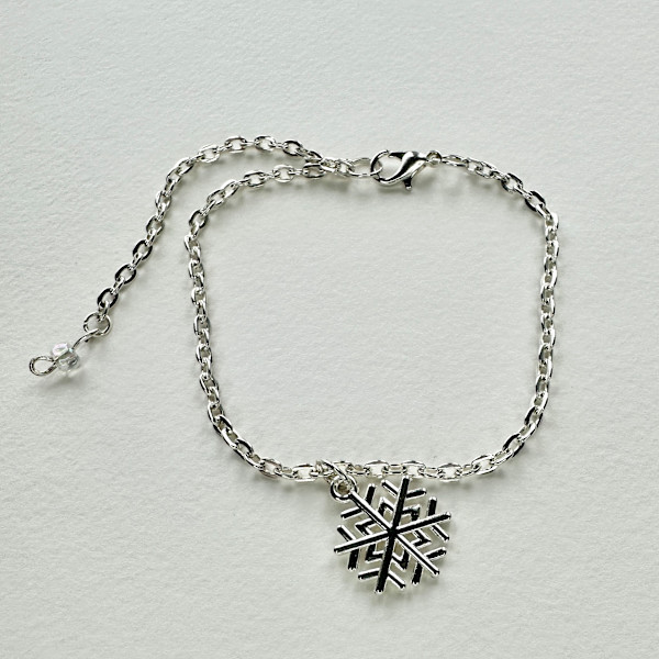 Silver Adjustable Chain Bracelet - Snowflake by Susi Schuele