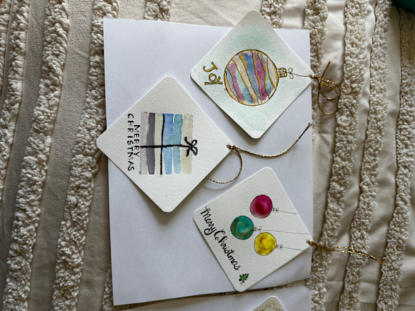 Square Tag Gift Merry Christmas by Susi Schuele, Image 1.