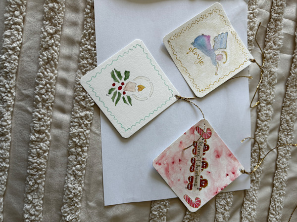 Square Tag Candle Holly by Susi Schuele, Image 1.
