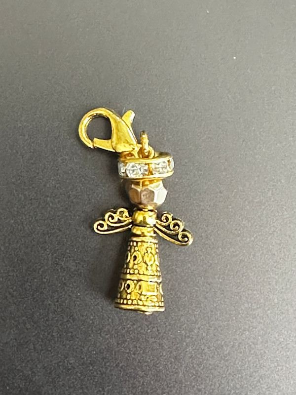 Guardian Angel Charm Gift, Sympathy Comfort Clip, Bag Jewelry Gold Small by Susi Schuele, Image 2.
