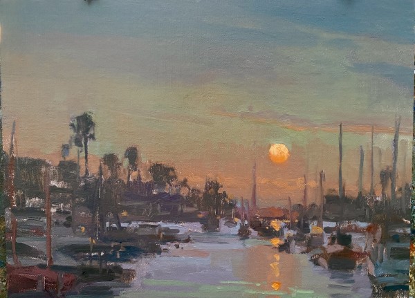 Sunset from Balboa Bridge by Suzie Baker