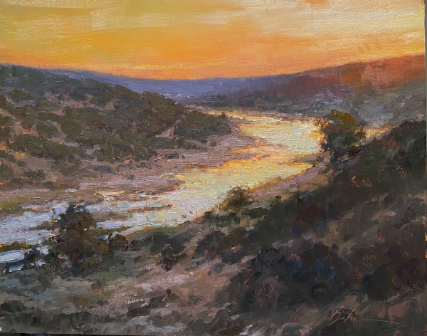 Sunset at Bluff Creek - Llano by Suzie Baker