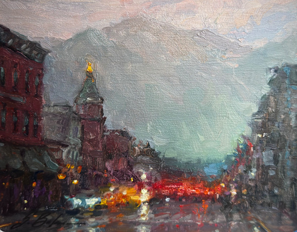 Rain on Main by Suzie Baker