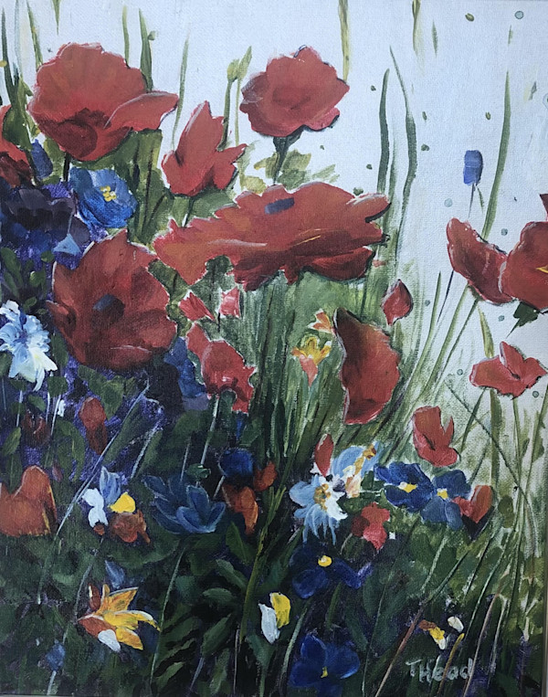 Poppies in Silver by Terry Head, Image 1.