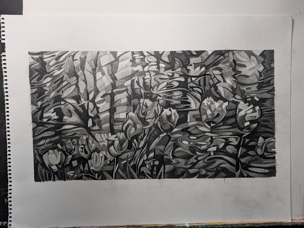 Blooms Among the Planes-study by David Heatwole, Image 1.