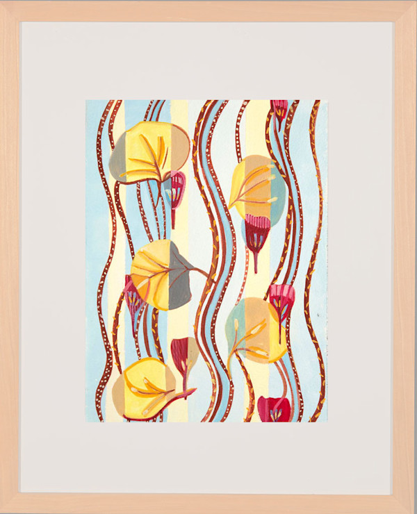 Yellow Flowers Blue Curves by Layne Jackson, Image 1.