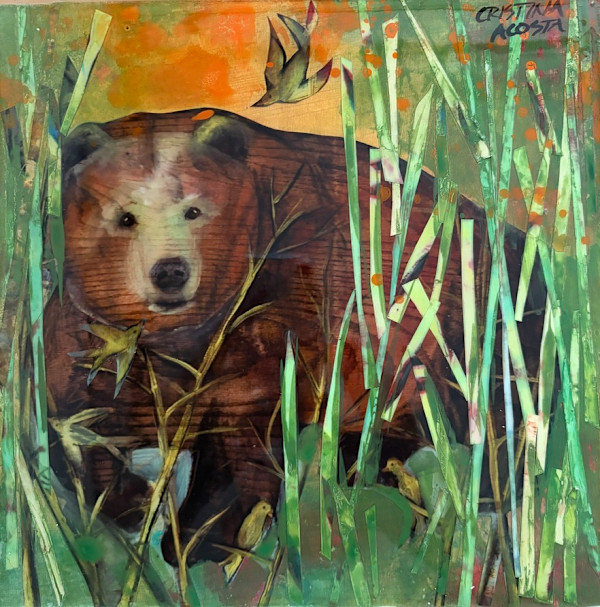 Sweet Bear Yellow Birds by Cristina Acosta, Image 1.