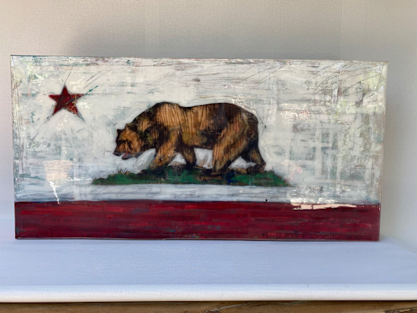 California Bear Flag #132 by Cristina Acosta