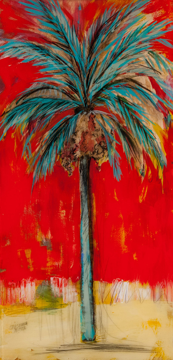 Desert Date Palm - Red by Cristina Acosta