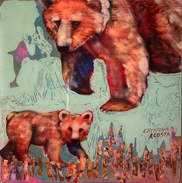 Mama Bear and Cub by Cristina Acosta