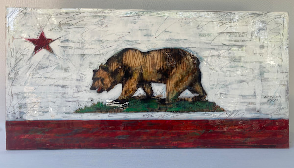 California Bear Flag #127 by Cristina Acosta