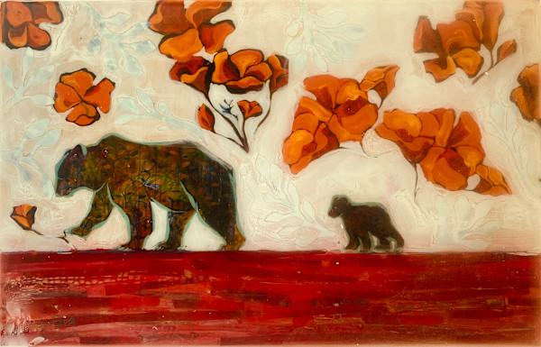 California Mama (collage original) by Cristina Acosta