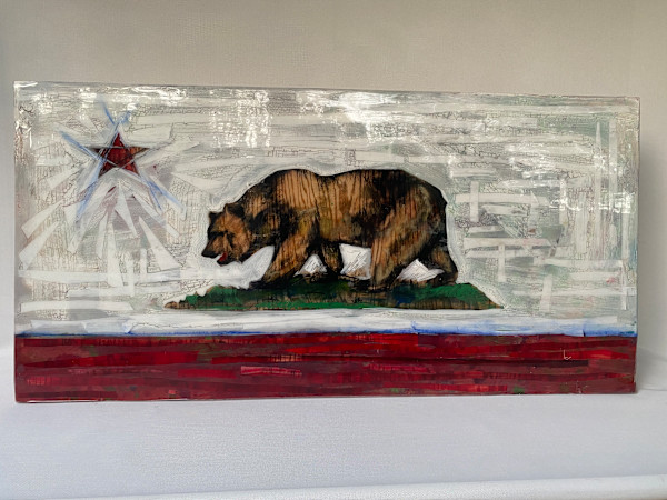 California Bear Flag #130 by Cristina Acosta