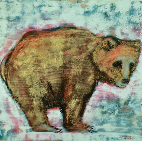 Golden Bear Standing by Cristina Acosta