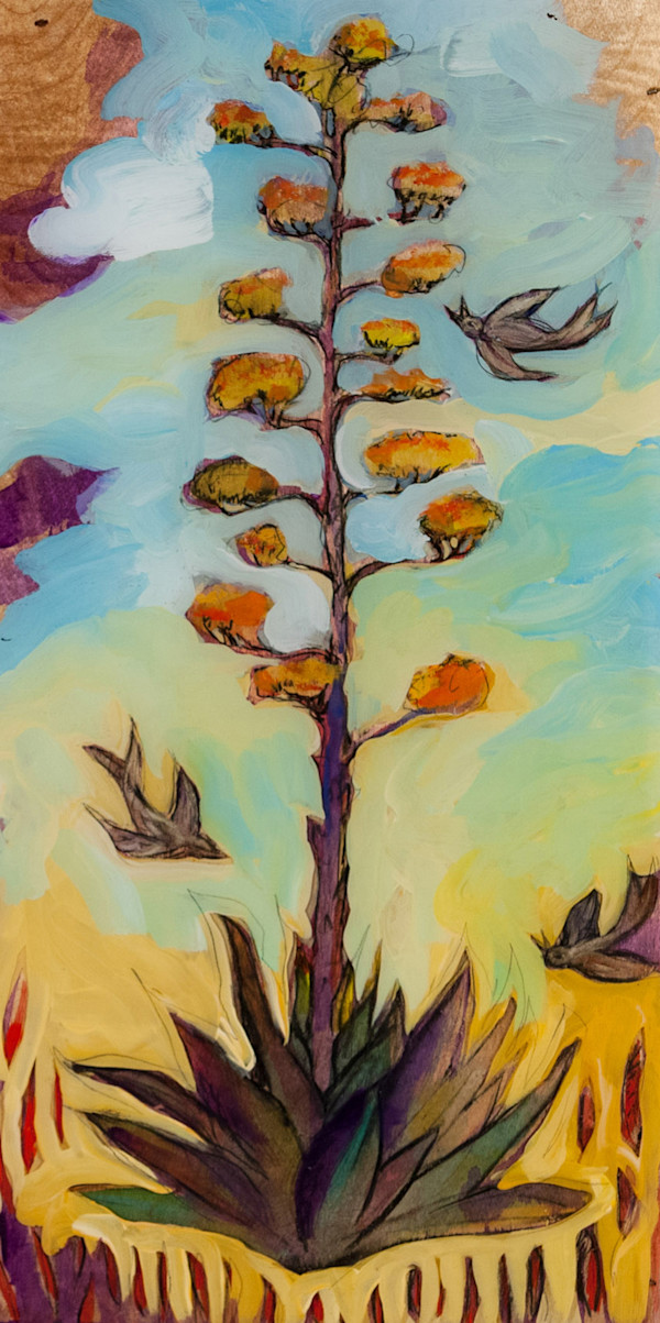 Desert Agave Bloom by Cristina Acosta