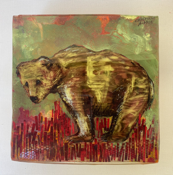 Red Grass Bear by Cristina Acosta