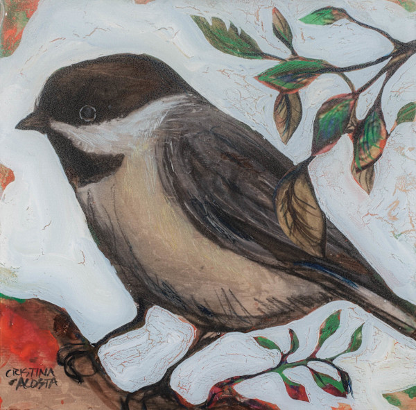Chickadee Blue Sky II by Cristina Acosta