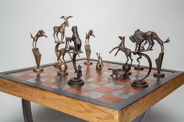 Yellowstone - North American Animals Chess Set by Tolley Marney by Cristina Acosta, Image 1.