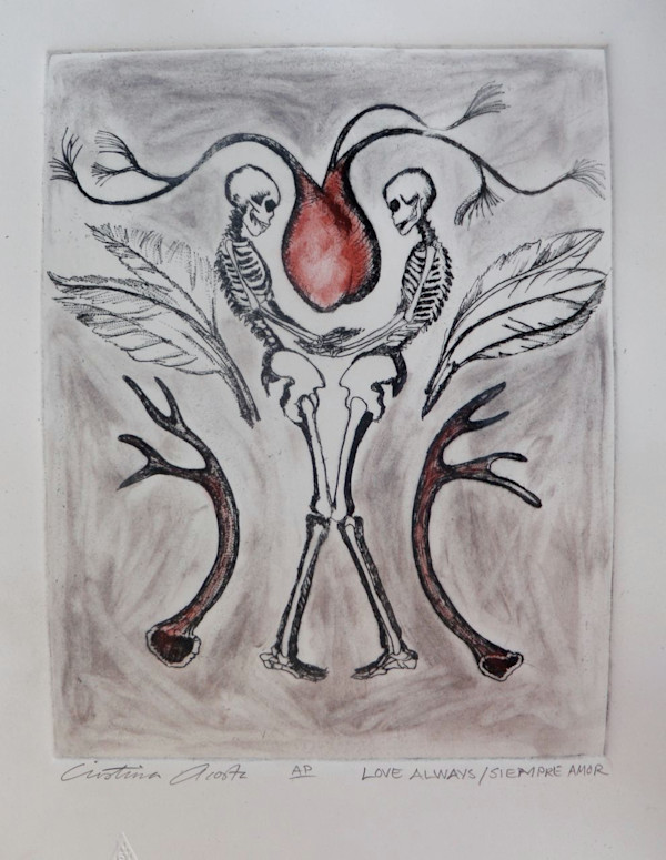 Etching Love Always / Siempre Amor by Cristina Acosta