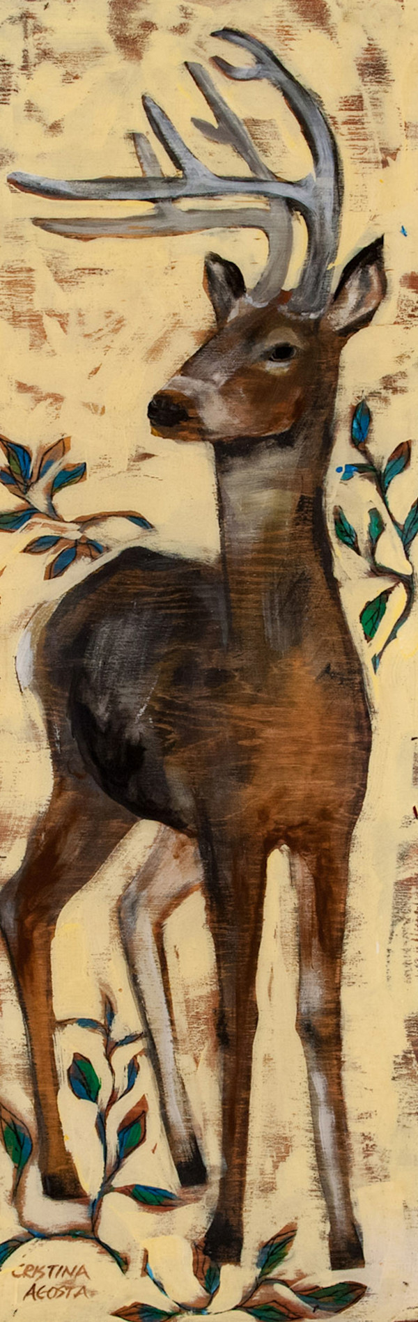 Standing Deer (looking Left) by Cristina Acosta