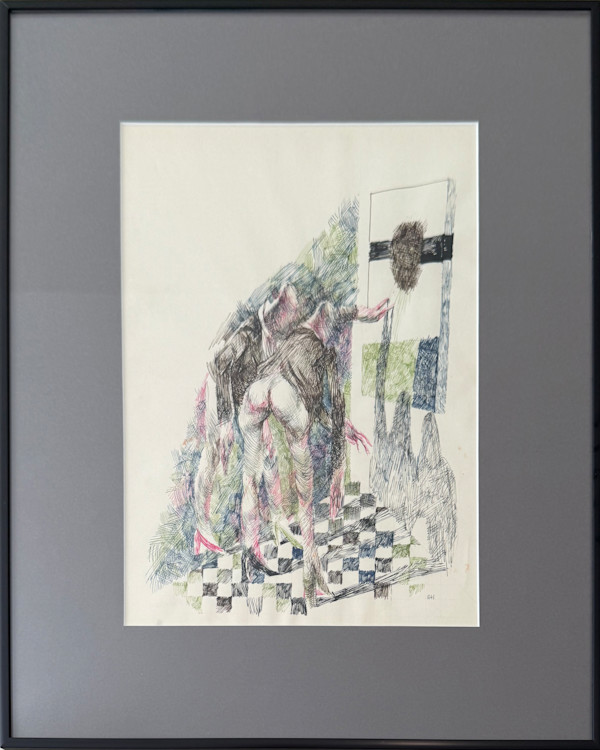Two Men & A Painting by Edward Henrion, Image 2.