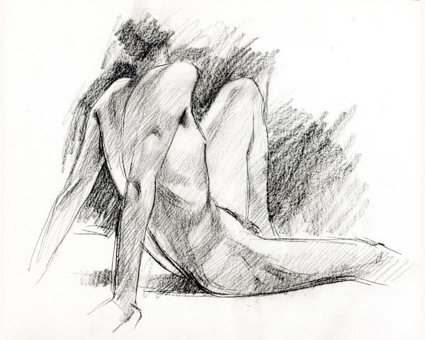 untitled life drawing 101 by Edward Henrion