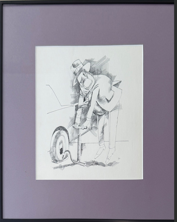 Man with a Pump by Edward Henrion, Image 1.