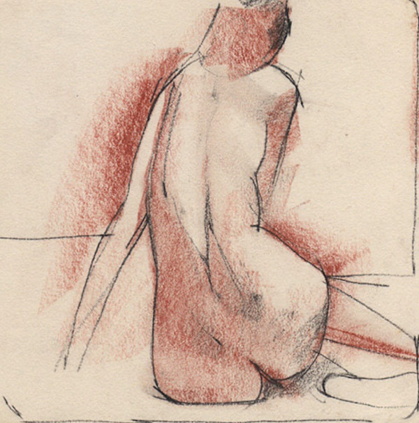 untitled life drawing 102 by Edward Henrion