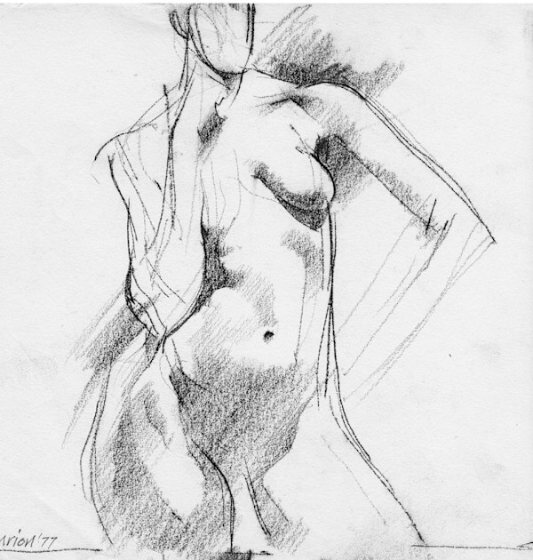 untitled life drawing 113 by Edward Henrion